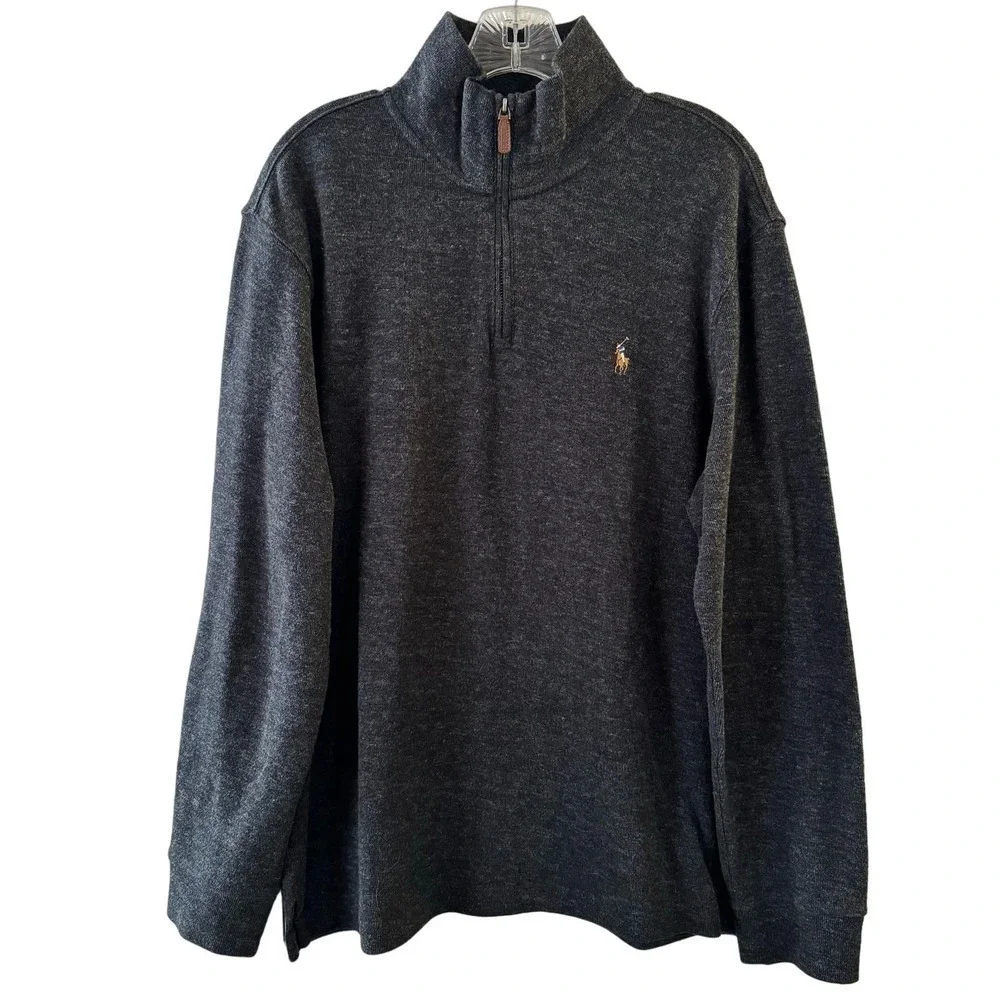 Polo Ralph Lauren 1/4 Zip Cotton Men’s Pullover Size Medium